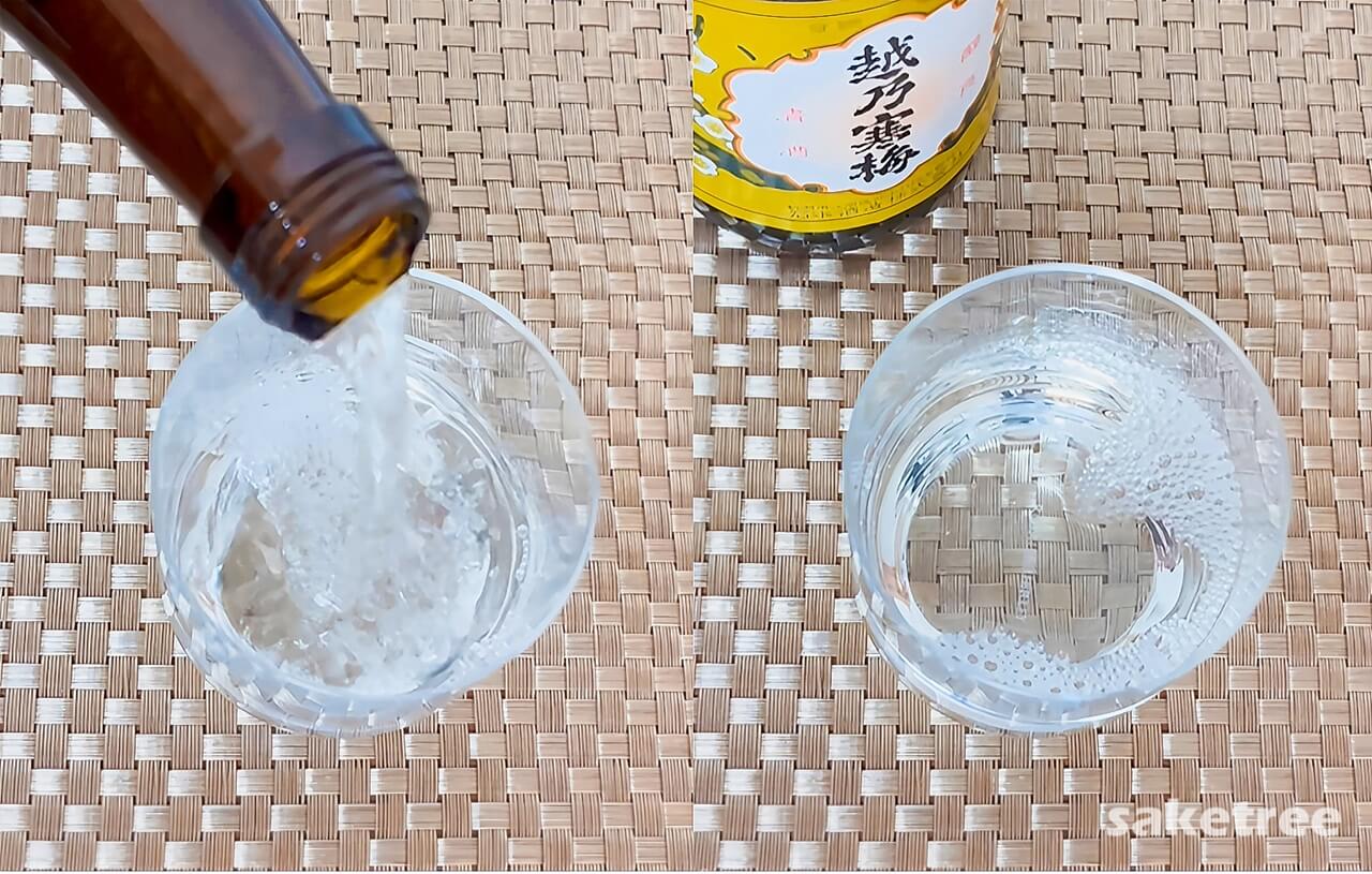 越乃寒梅 別撰 上から注ぎ